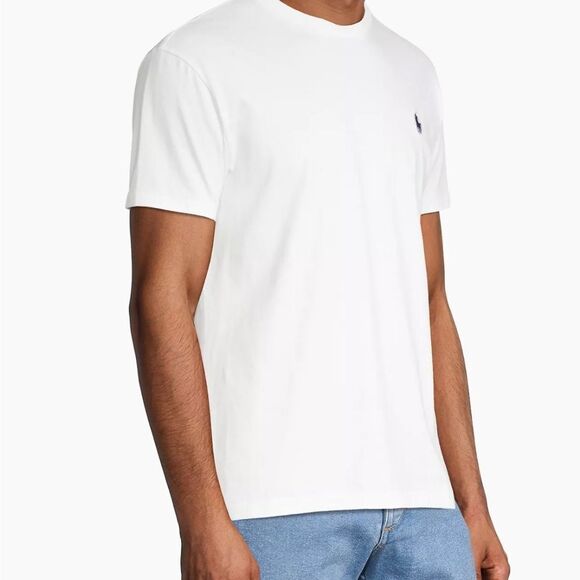 Polo Ralph‎ Lauren Jersey Crewneck Classic-Fit T-shirt white NWT in pkg - Picture 5 of 8